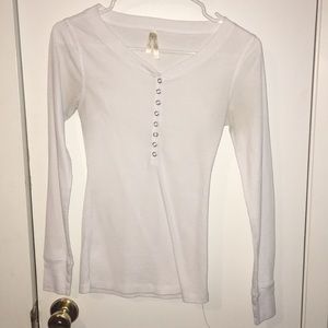 Forever 21 While Button Down Long Sleeve.